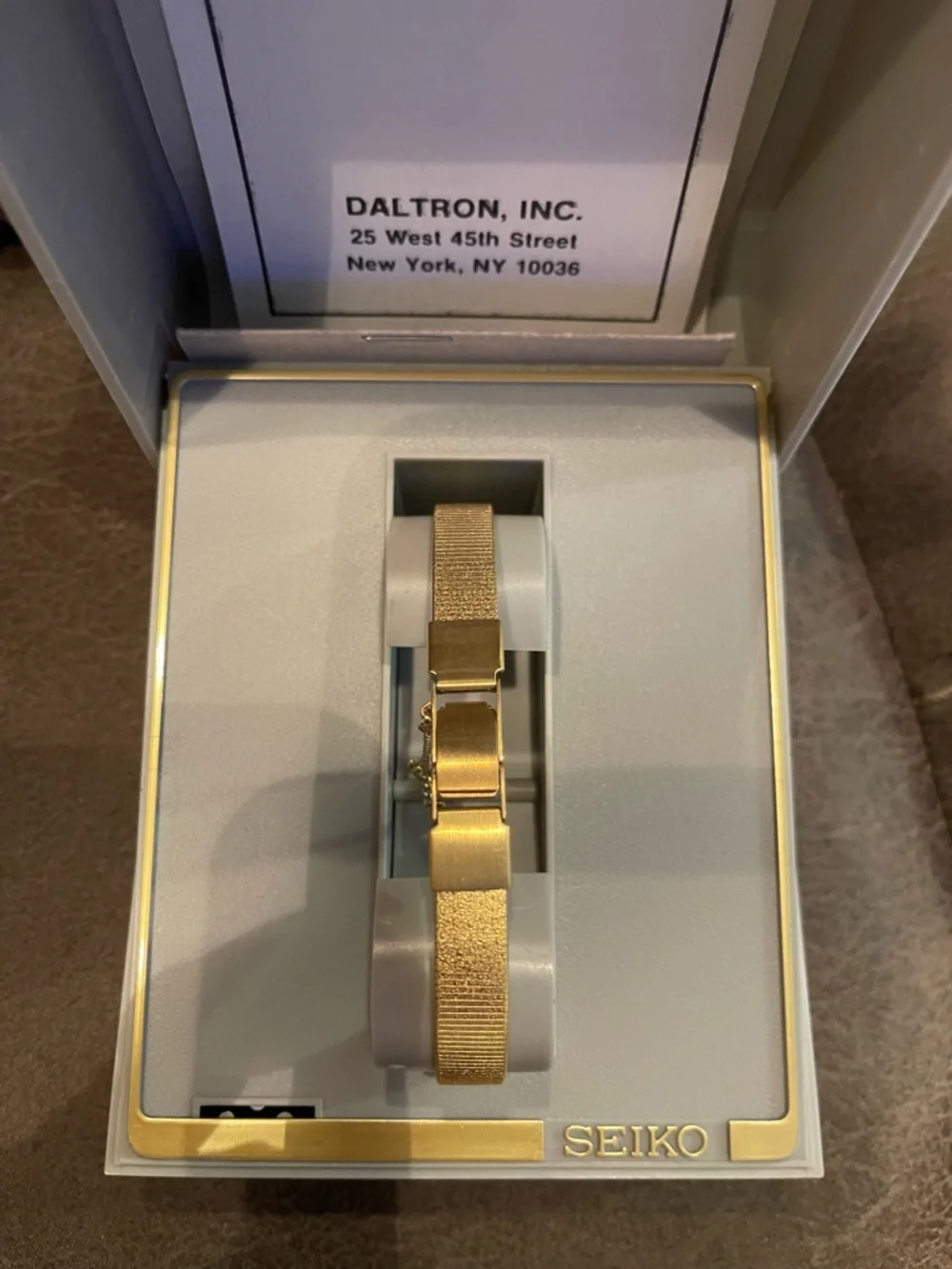 Seiko Gold Tone Slim Bracelet Watch - Picture 5 of 6
